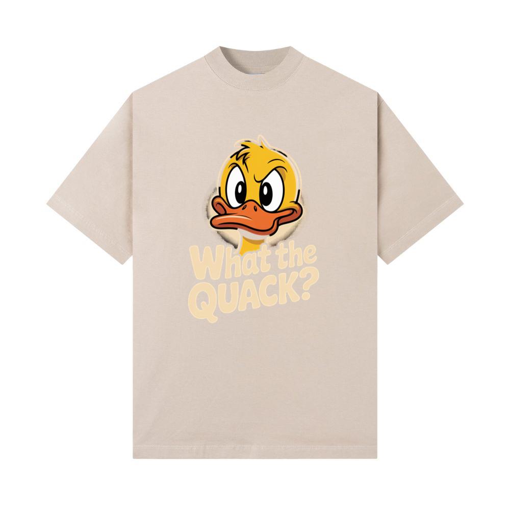 What The Quack Funny Duck Cartoon Retro Graphic T-Shirt - Image 3