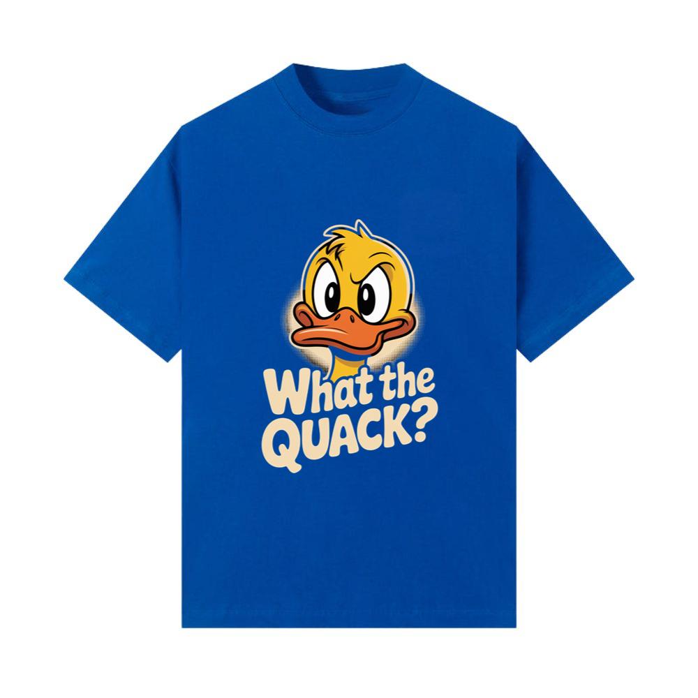 What The Quack Funny Duck Cartoon Retro Graphic T-Shirt