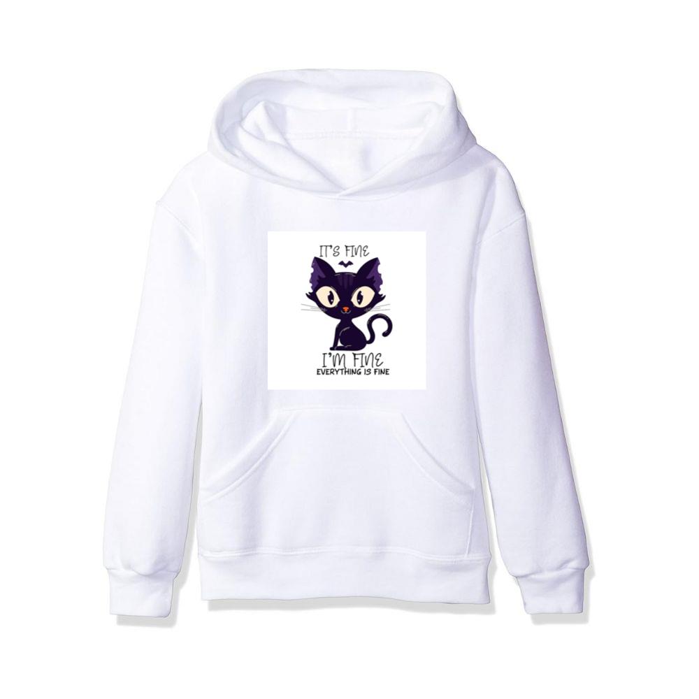 When a Black Cat Pretends Everything Is Perfectly Normal Hoodies