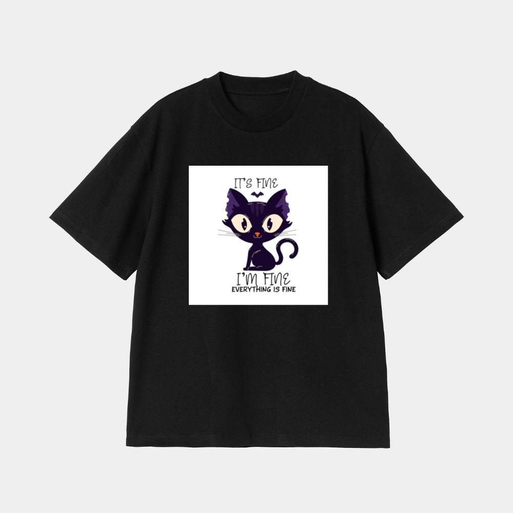 When a Black Cat Pretends Everything Is Perfectly Normal T-Shirt