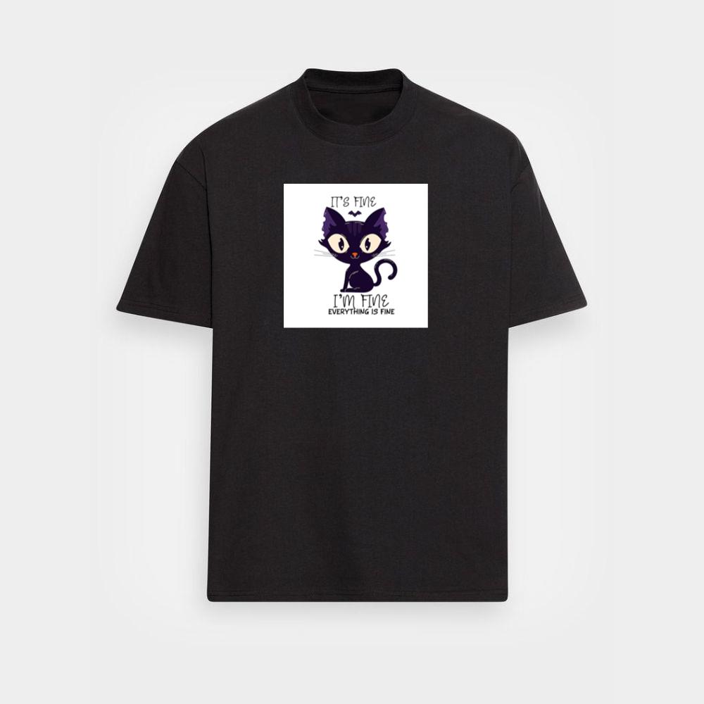 When a Black Cat Pretends Everything Is Perfectly Normal T-Shirts