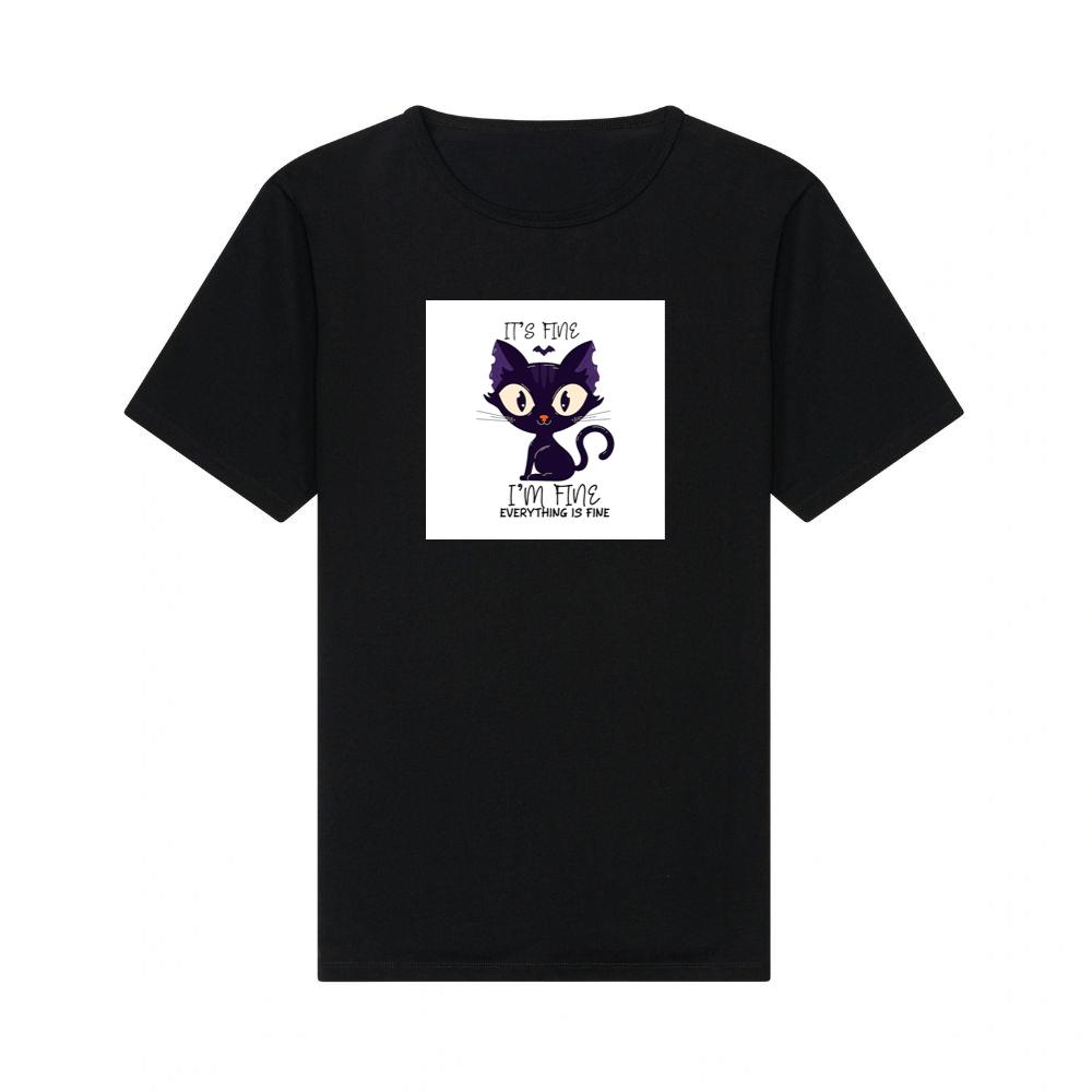 When a Black Cat Pretends Everything Is Perfectly Normal T-Shirts