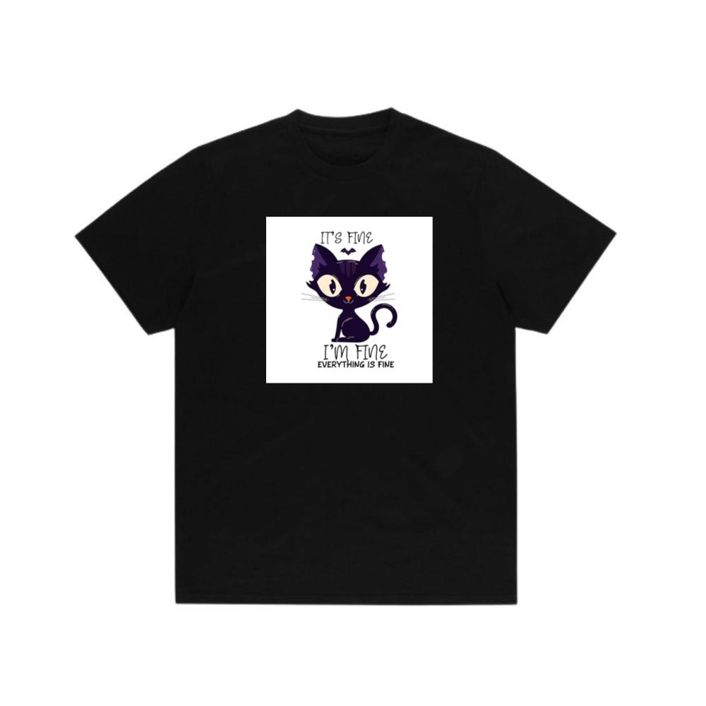 When a Black Cat Pretends Everything Is Perfectly Normal T-Shirts