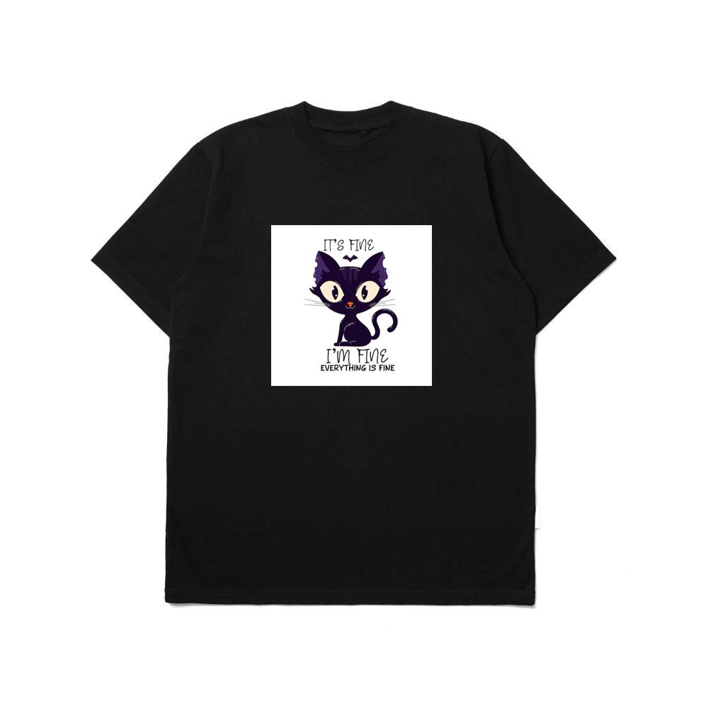 When a Black Cat Pretends Everything Is Perfectly Normal T-Shirts