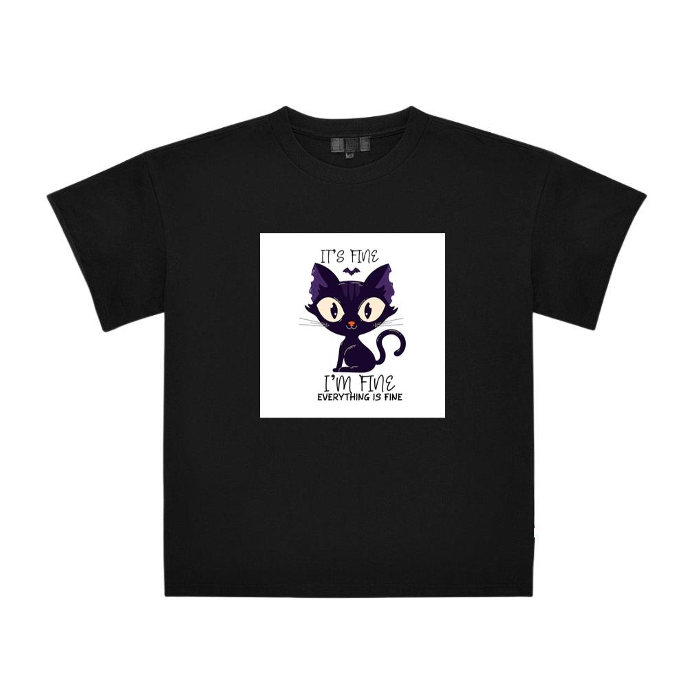 When a Black Cat Pretends Everything Is Perfectly Normal T-Shirts