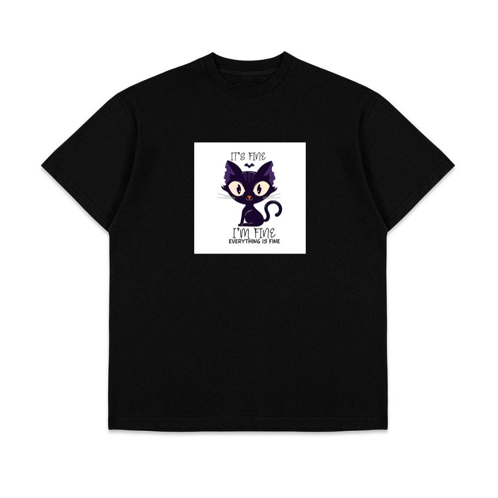 When a Black Cat Pretends Everything Is Perfectly Normal T-Shirts