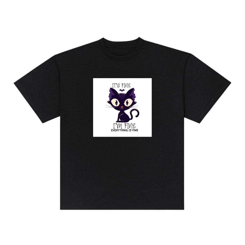 When a Black Cat Pretends Everything Is Perfectly Normal T-Shirts