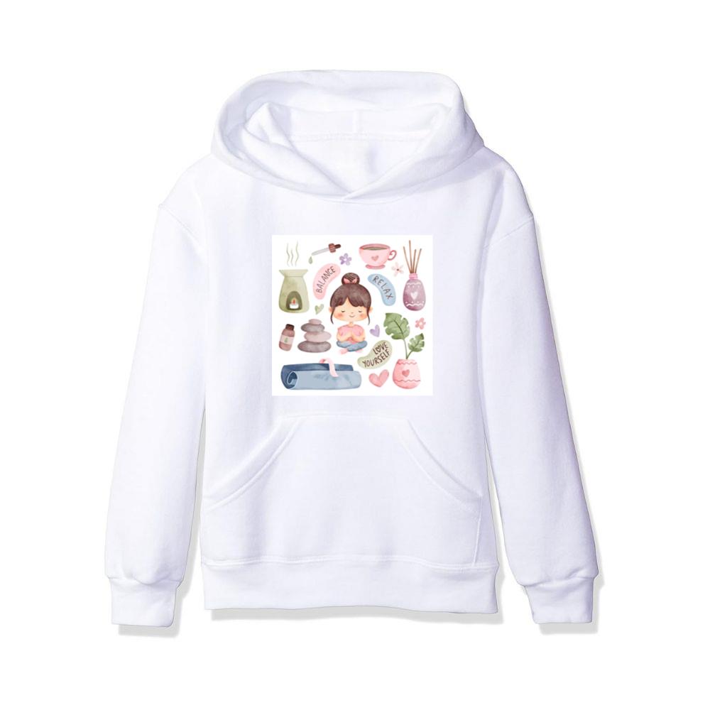 Where a Central Figure, Centered in Calmness and Clad in Comfort Hoodies