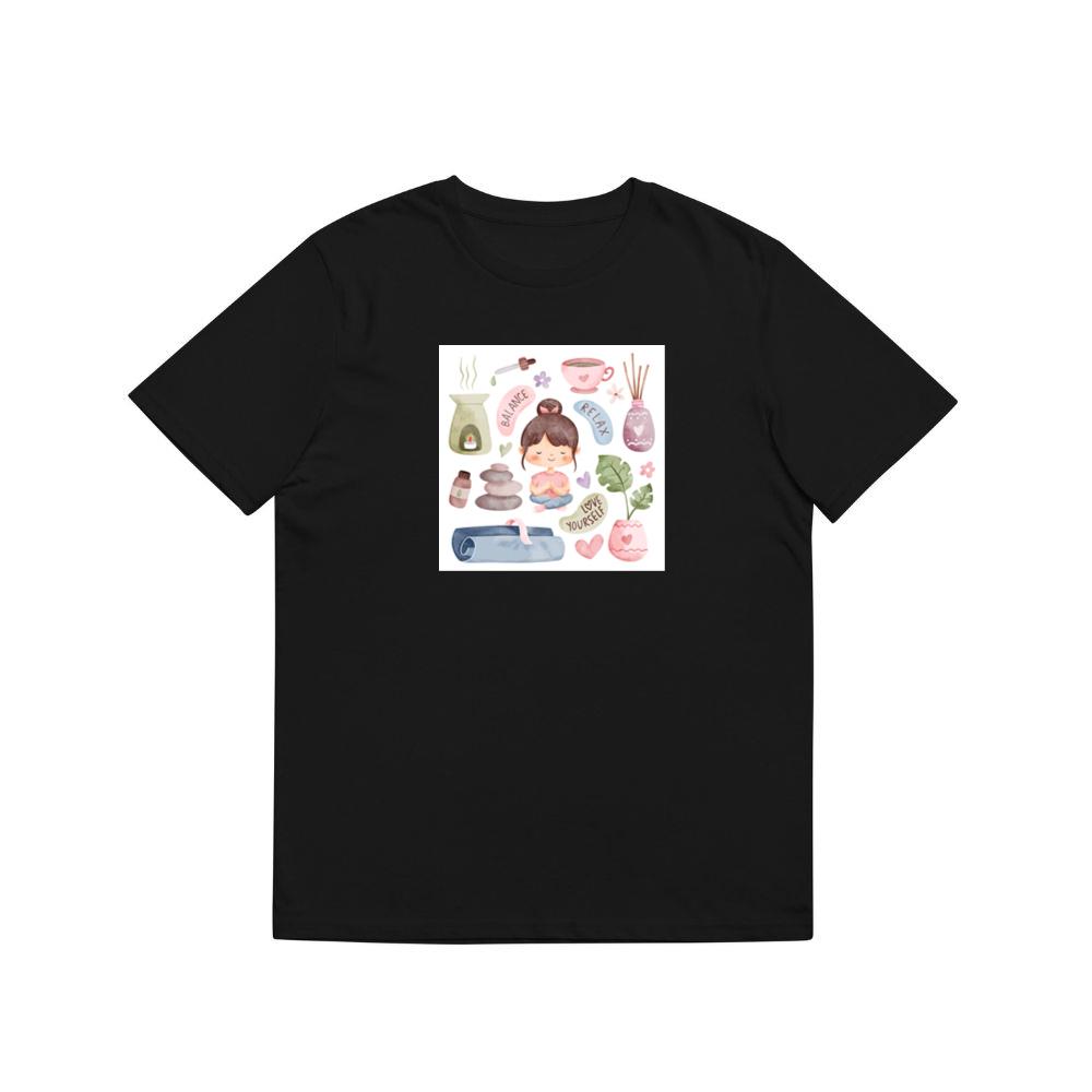 Where a Central Figure, Centered in Calmness and Clad in Comfort T-Shirts