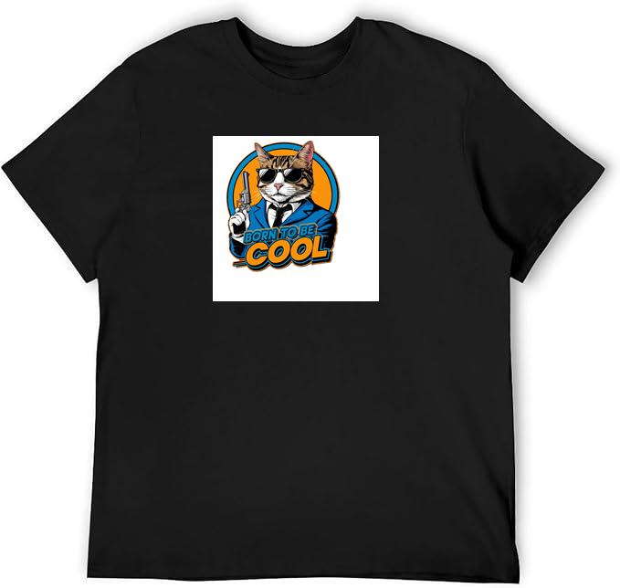 Where a Suave Tabby, Framed in Retro Rings and Bearing a Blaster T-Shirts