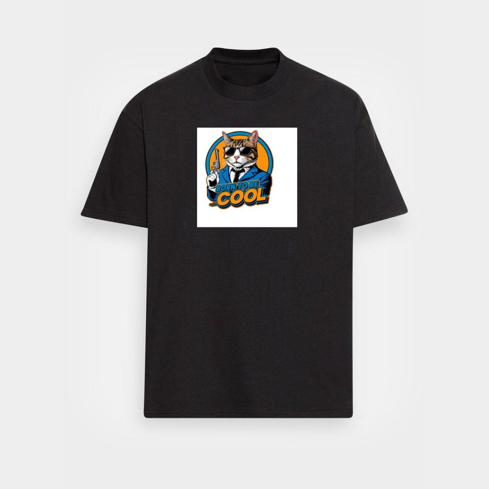 Where a Suave Tabby, Framed in Retro Rings and Bearing a Blaster T-Shirts