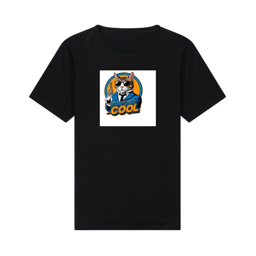 Where a Suave Tabby, Framed in Retro Rings and Bearing a Blaster T-Shirts