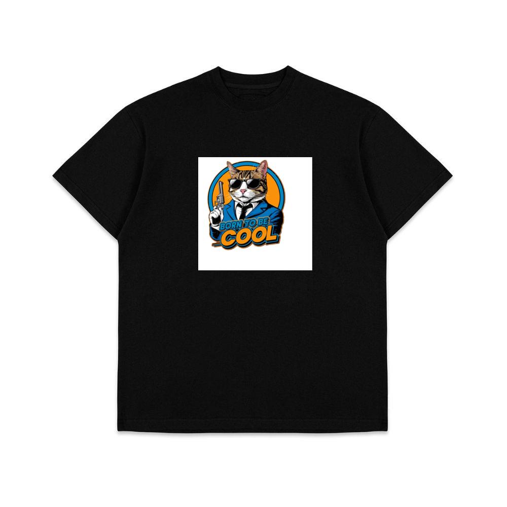 Where a Suave Tabby, Framed in Retro Rings and Bearing a Blaster T-Shirts