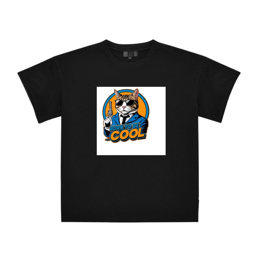 Where a Suave Tabby, Framed in Retro Rings and Bearing a Blaster T-Shirts