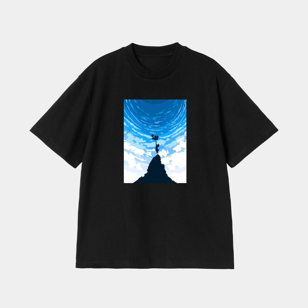 Where Dreams Take Flight on a Mountain's Edge T-Shirt