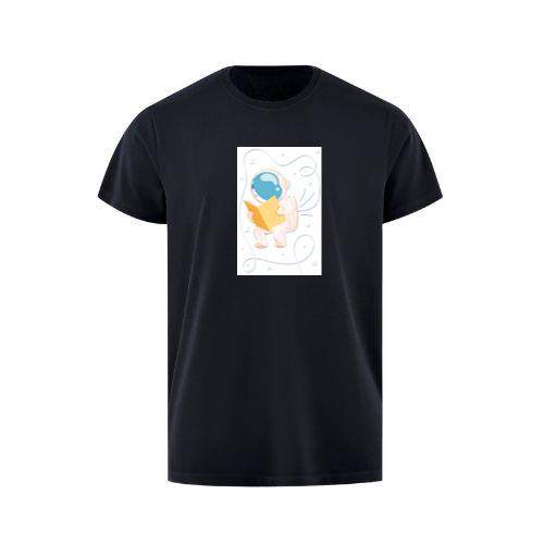 Whimsical Astronaut Reading in Space T-Shirts