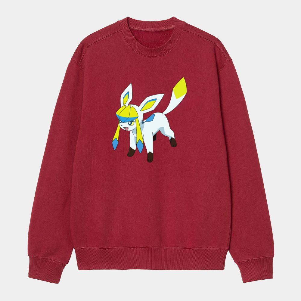 White and Yellow Pokémon Sweatshirt