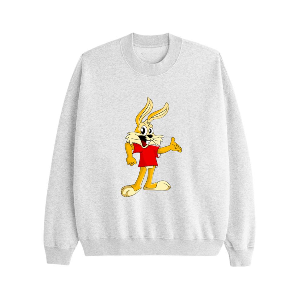 White Bunny Laughs Merrily Sweatsrhits
