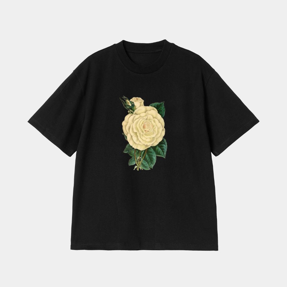 White Rose with Bud T-Shirt