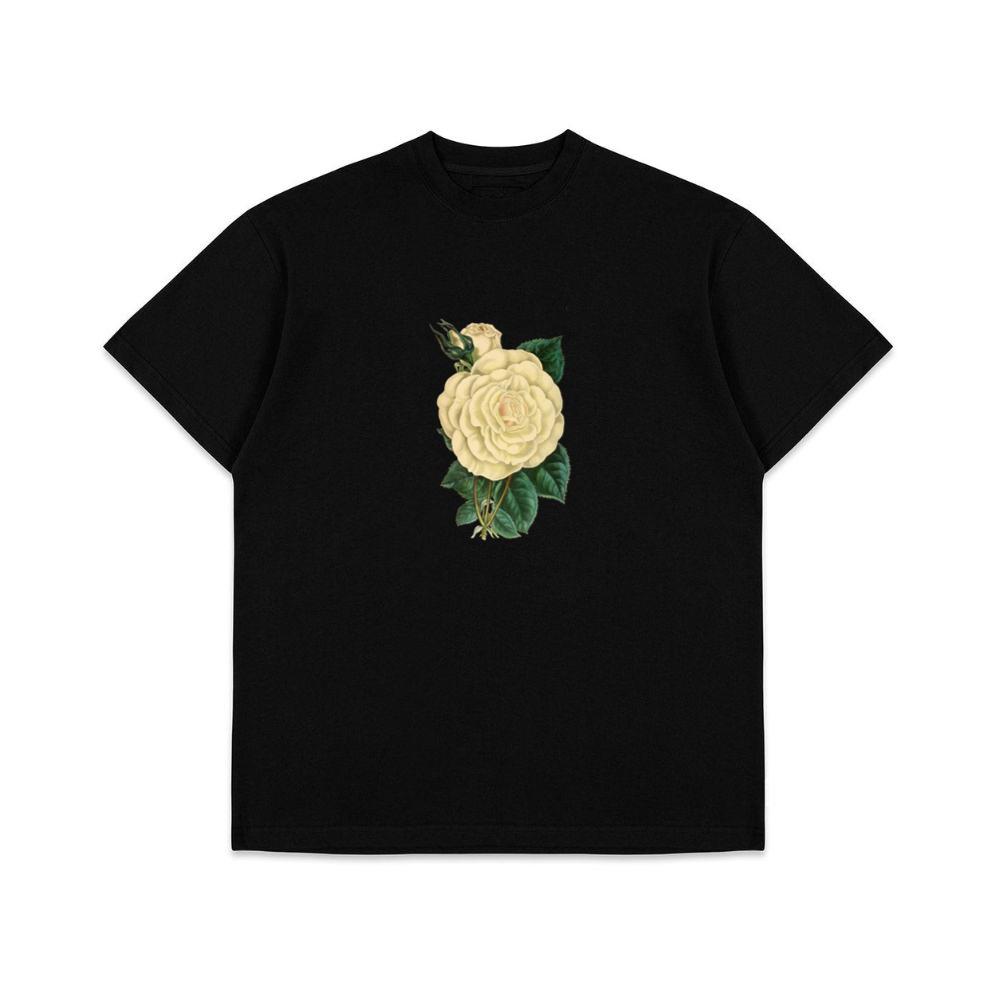 White Rose with Bud T-Shirts