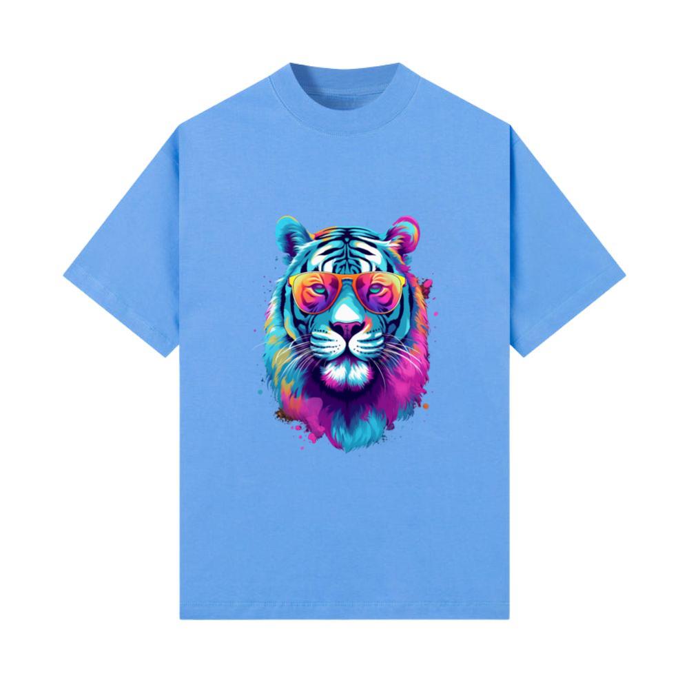 White Tiger Sunglasses Colorful Art Animal Tiger_1 T-Shirt