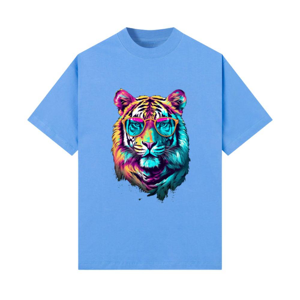 White Tiger Sunglasses Colorful Art Animal Tiger_3 T-Shirt