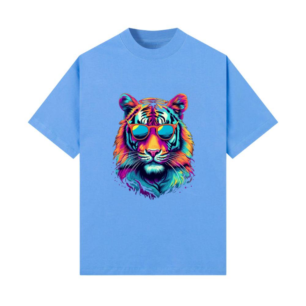 White Tiger Sunglasses Colorful Art Animal Tiger_5 T-Shirt