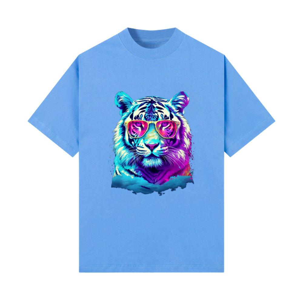 White Tiger Sunglasses Colorful Art Animal Tiger_6 T-Shirt
