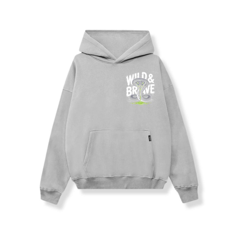 Wild And Brave Snake Illustration Hoodie