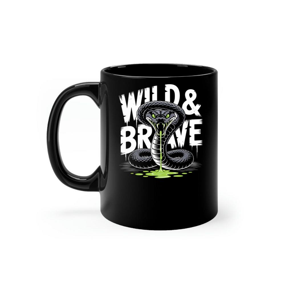 Wild And Brave Snake Illustration Mug