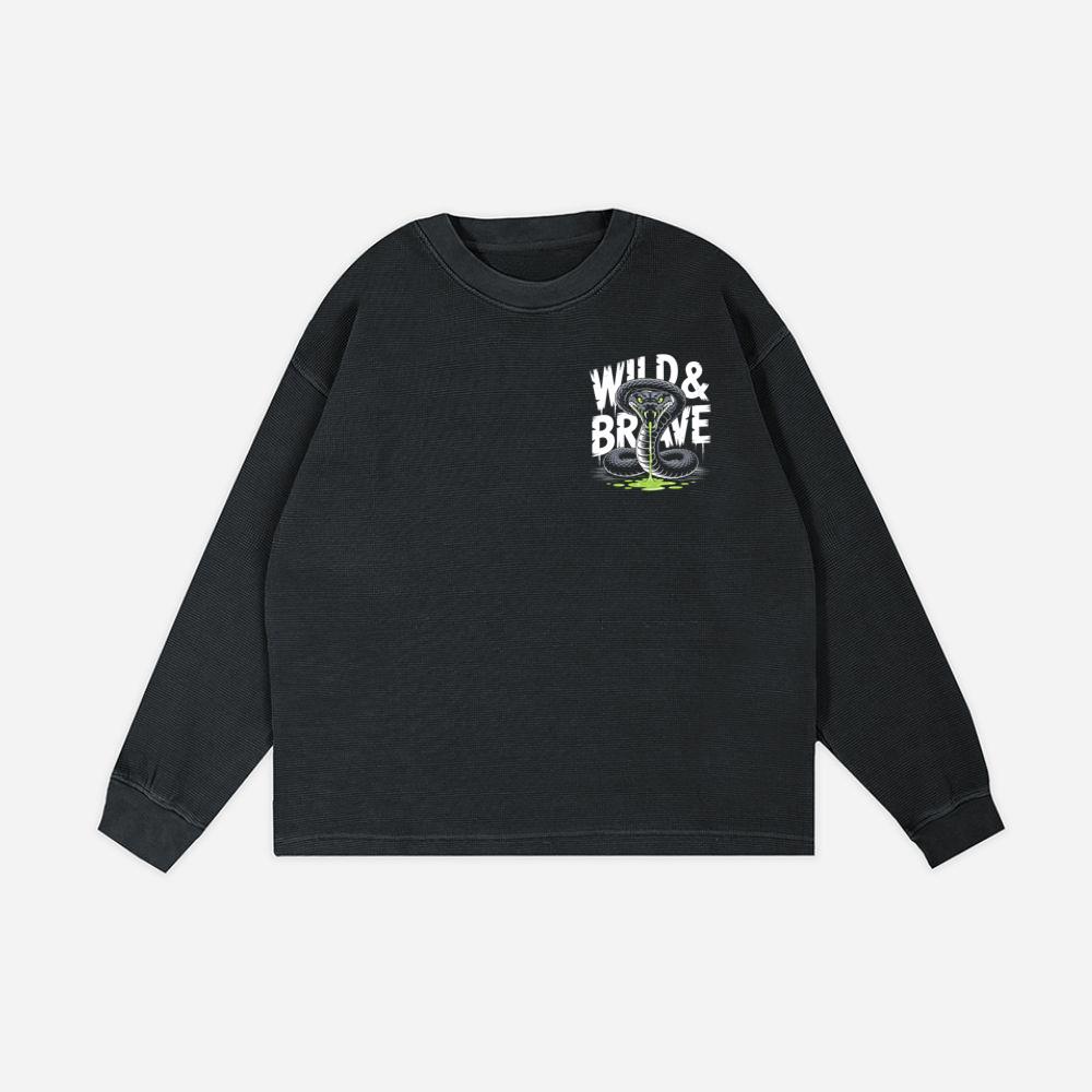 Wild And Brave Snake Illustration Sweatshirt