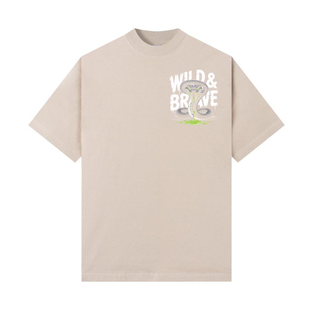 Wild And Brave Snake Illustration T-Shirt
