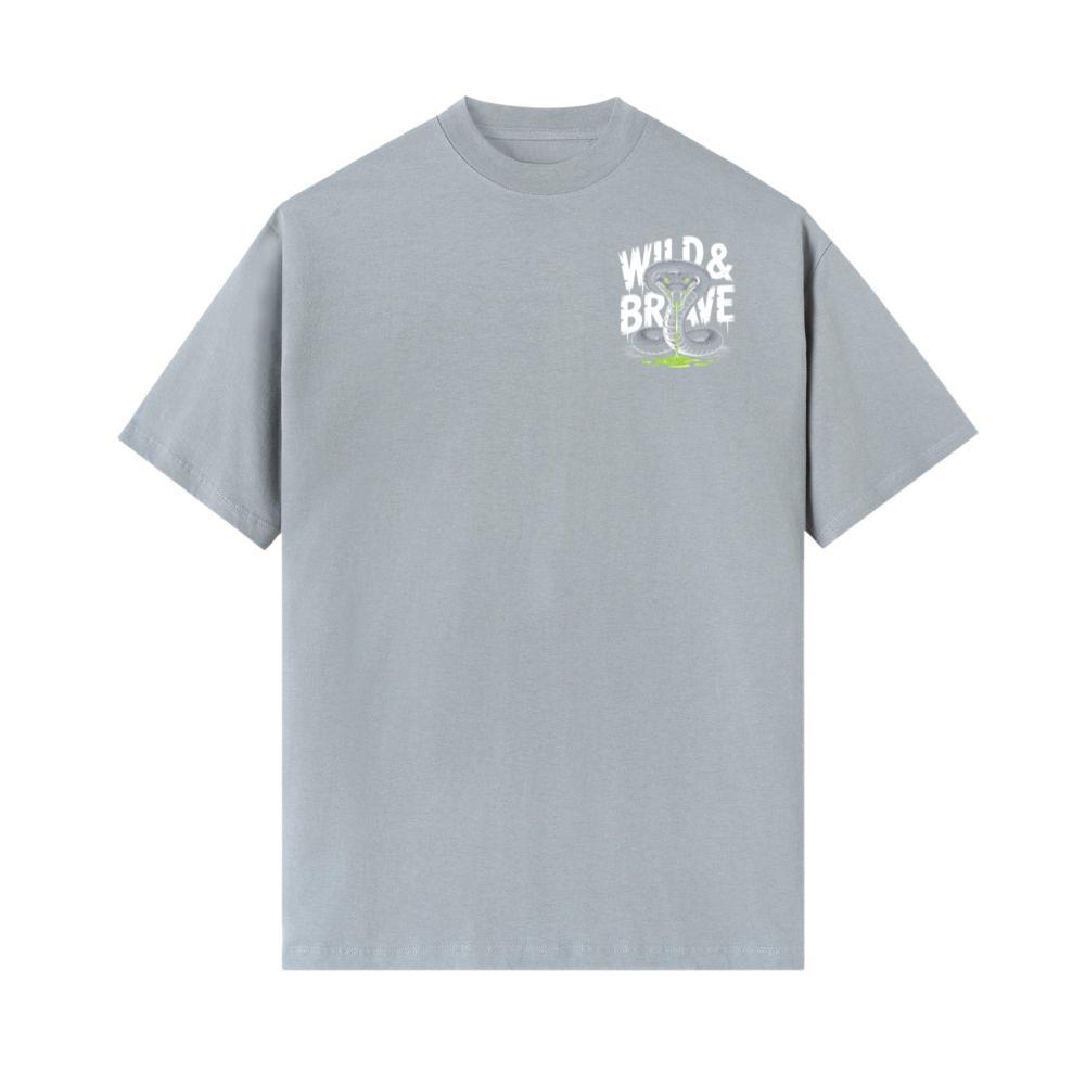 Wild And Brave Snake Illustration T-Shirt - Image 2