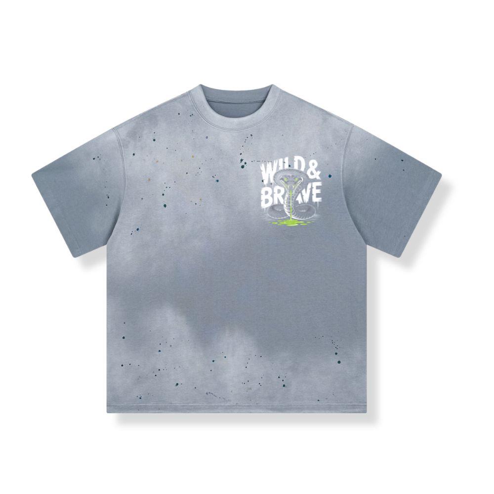 Wild And Brave Snake Illustration T-Shirt