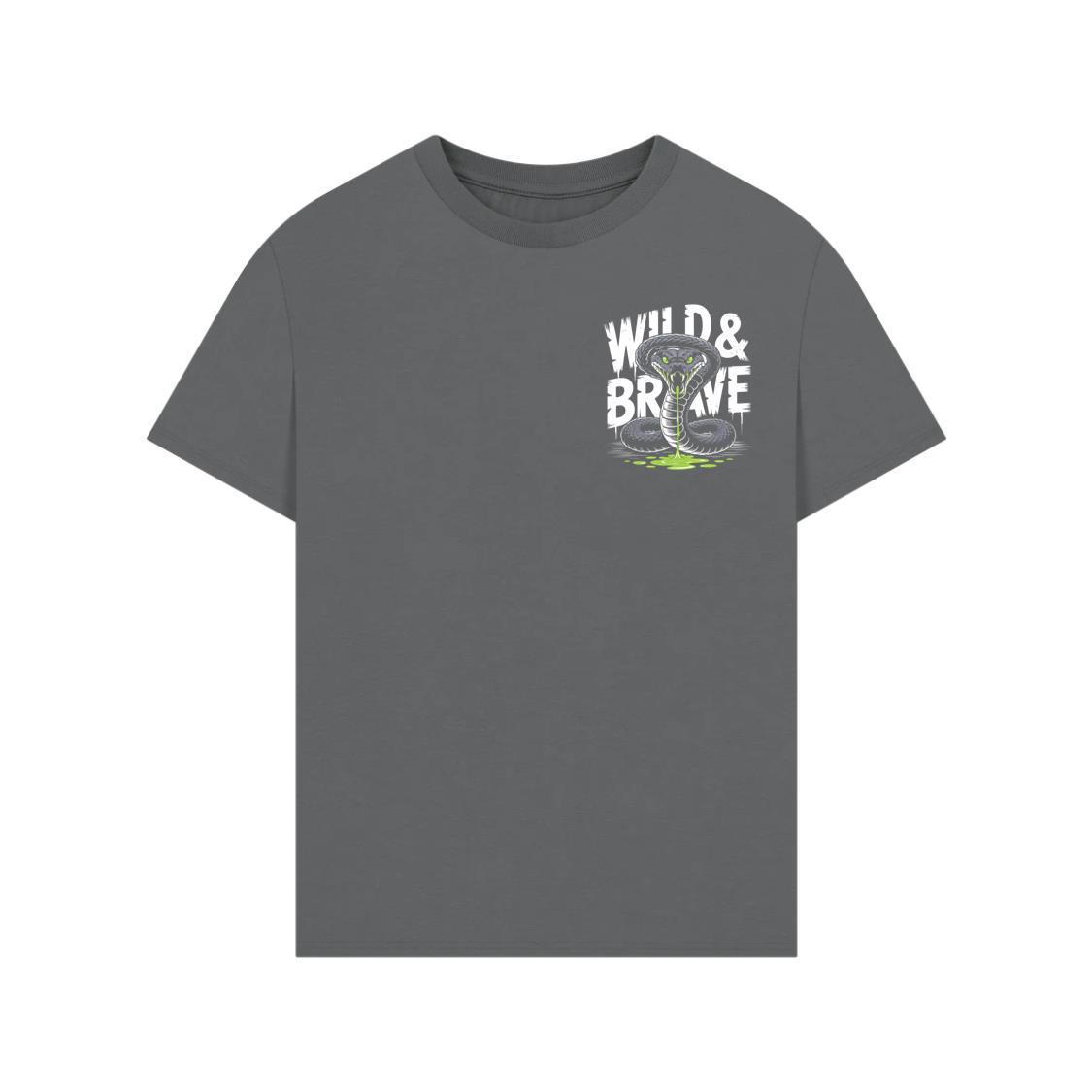 Wild And Brave Snake Illustration T-Shirts