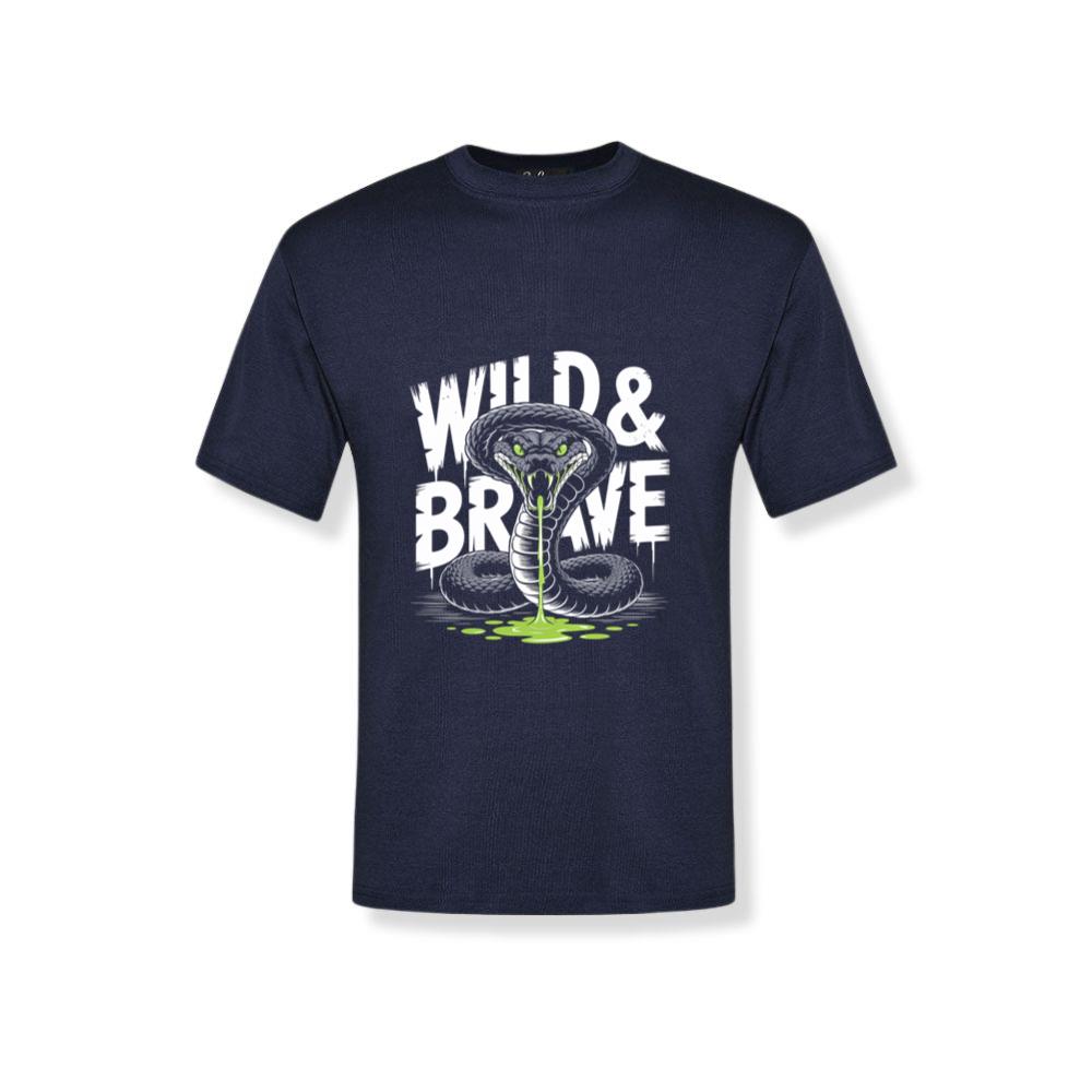 Wild And Brave Snake Illustration T-Shirts Wild And Brave Snake Illustration T-Shirts