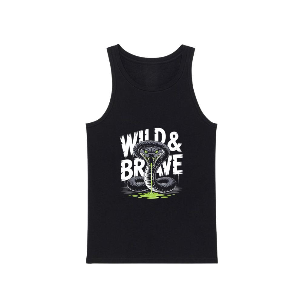 Wild And Brave Snake Illustration TankTop Men