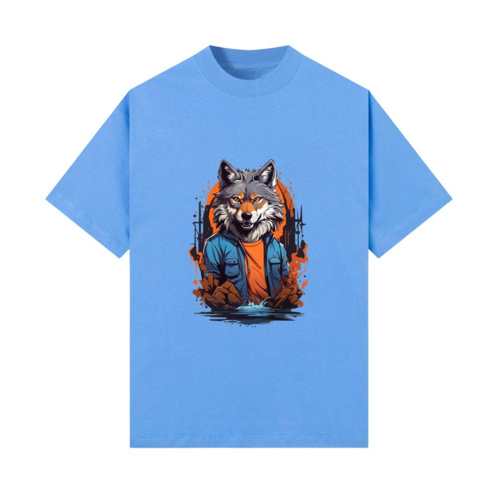 Wild Wolf Animal Design T-Shirt