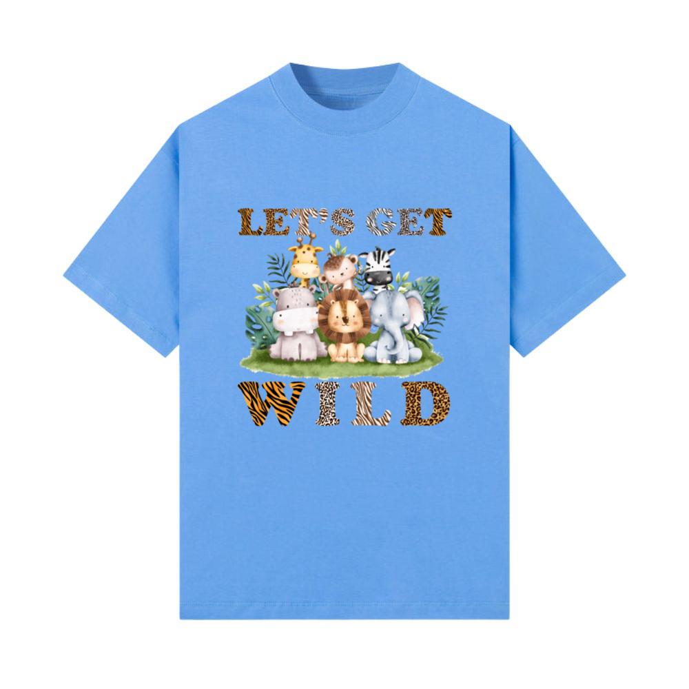 Wild Zoo Animals Boys Girls Kawaii Safari T-Shirt