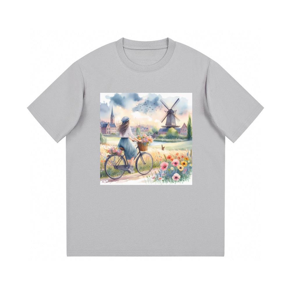 Windmill View with Flowers TShirts Kulottee