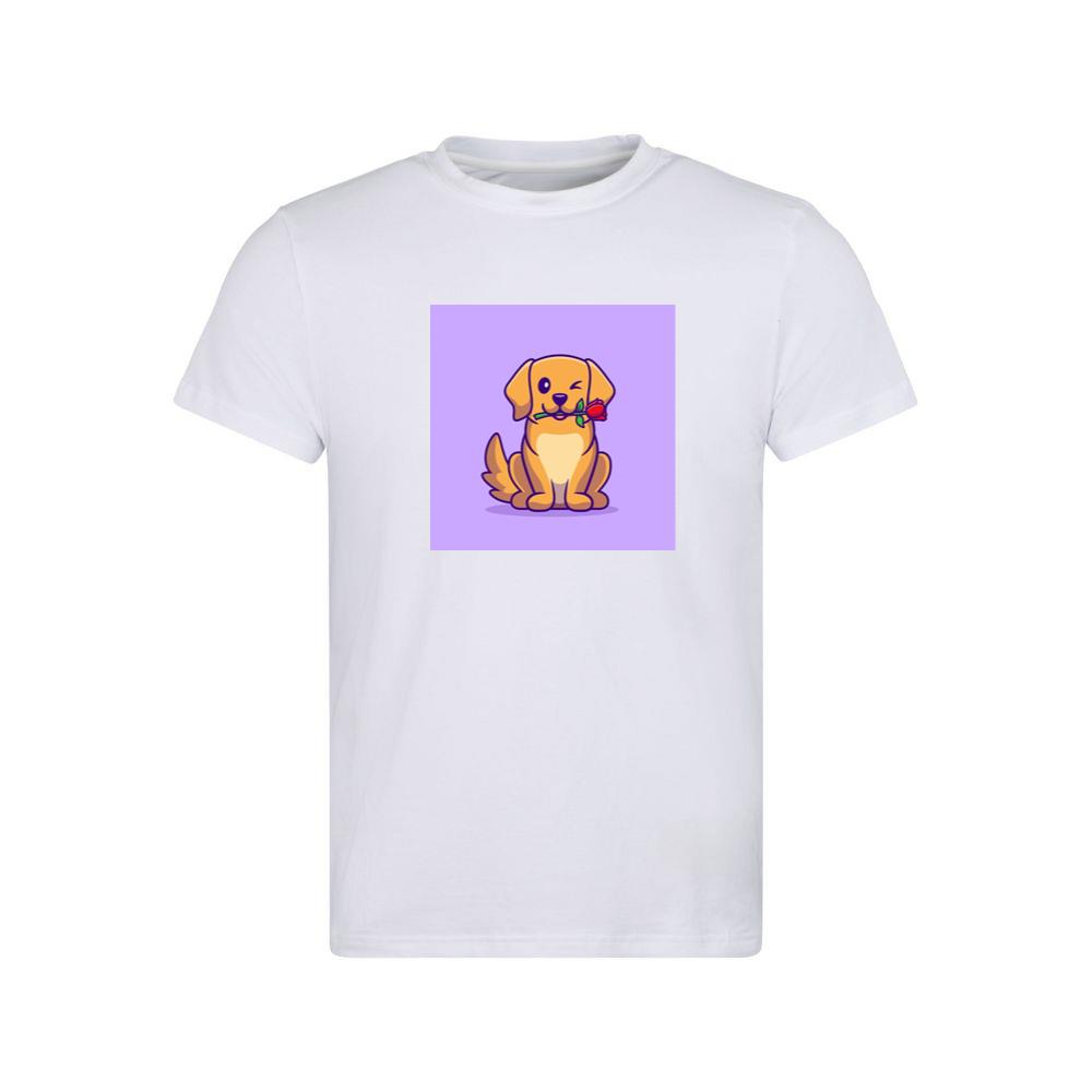 Winking Dog with Rose in Mouth T-Shirts