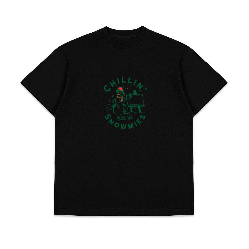 Winter Chillin With My Snowmies Christmas Holiday Unisex Top T-Shirts