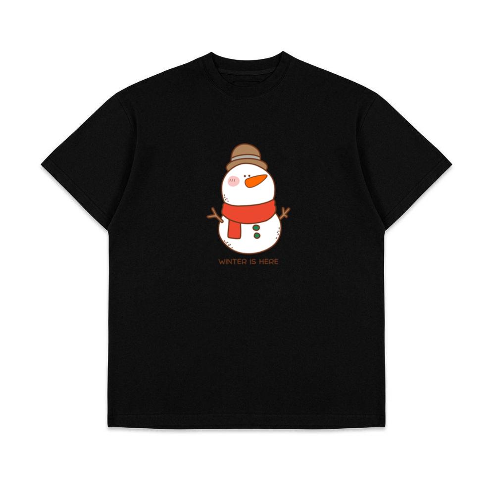 Winter Is Here Cute Gentleman Snowman Top T-Shirts