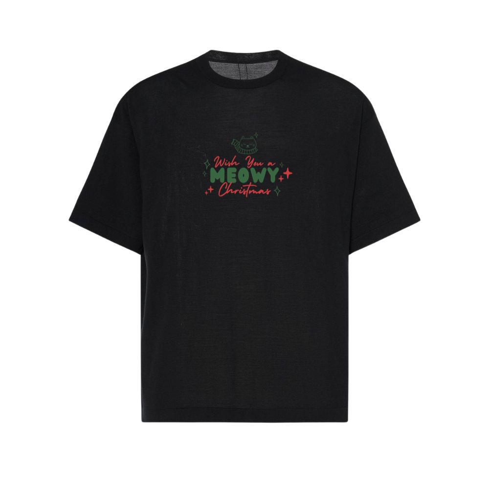 Wish You Meowy Christmas Pet Lover Cool Top TShirts Parentins