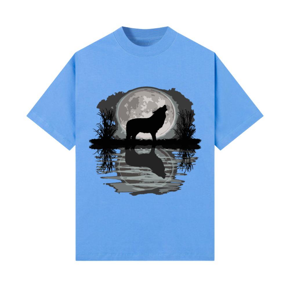 Wolf Howling At Moon Wilderness Spirit Animal T-Shirt