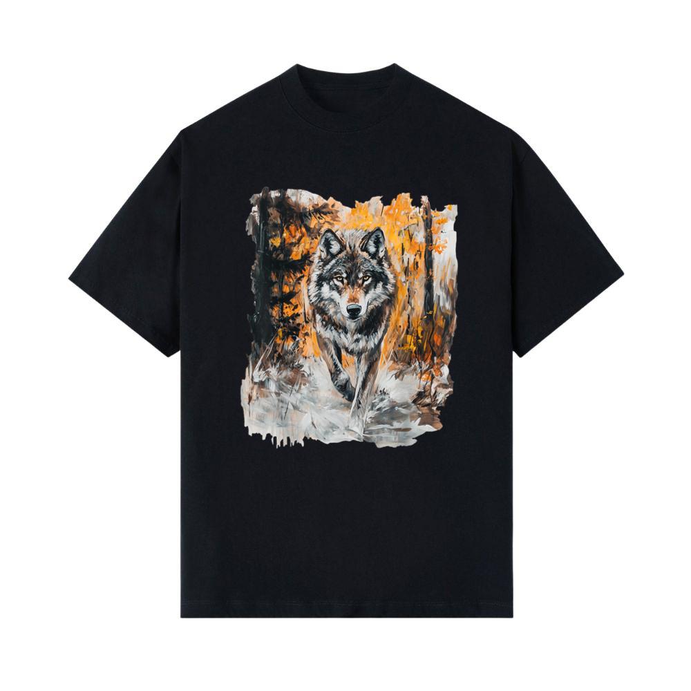 Wolf Wolves Art Graphic T-Shirt 