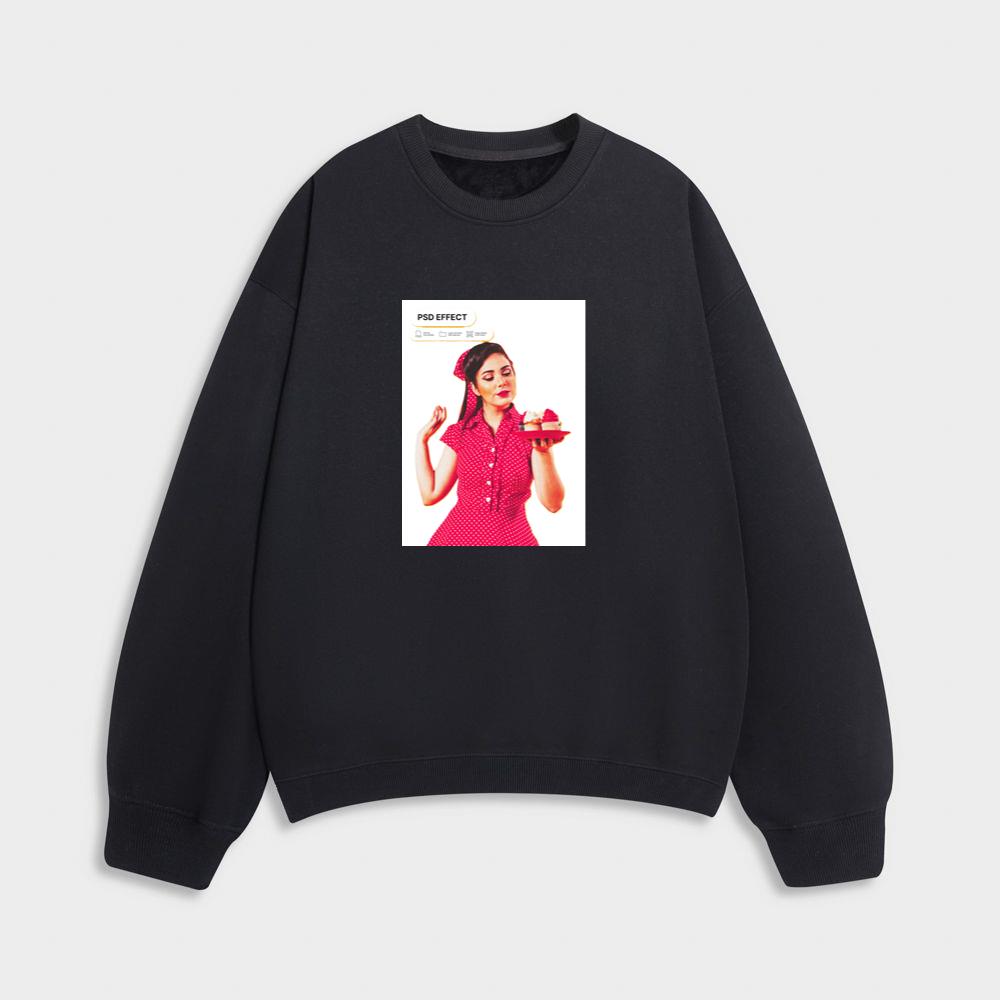 Woman Holding Cupcakes Art Sweatshirt