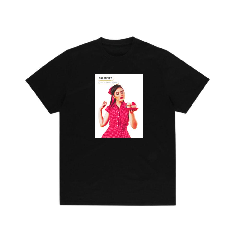 Woman Holding Cupcakes Art T-Shirts