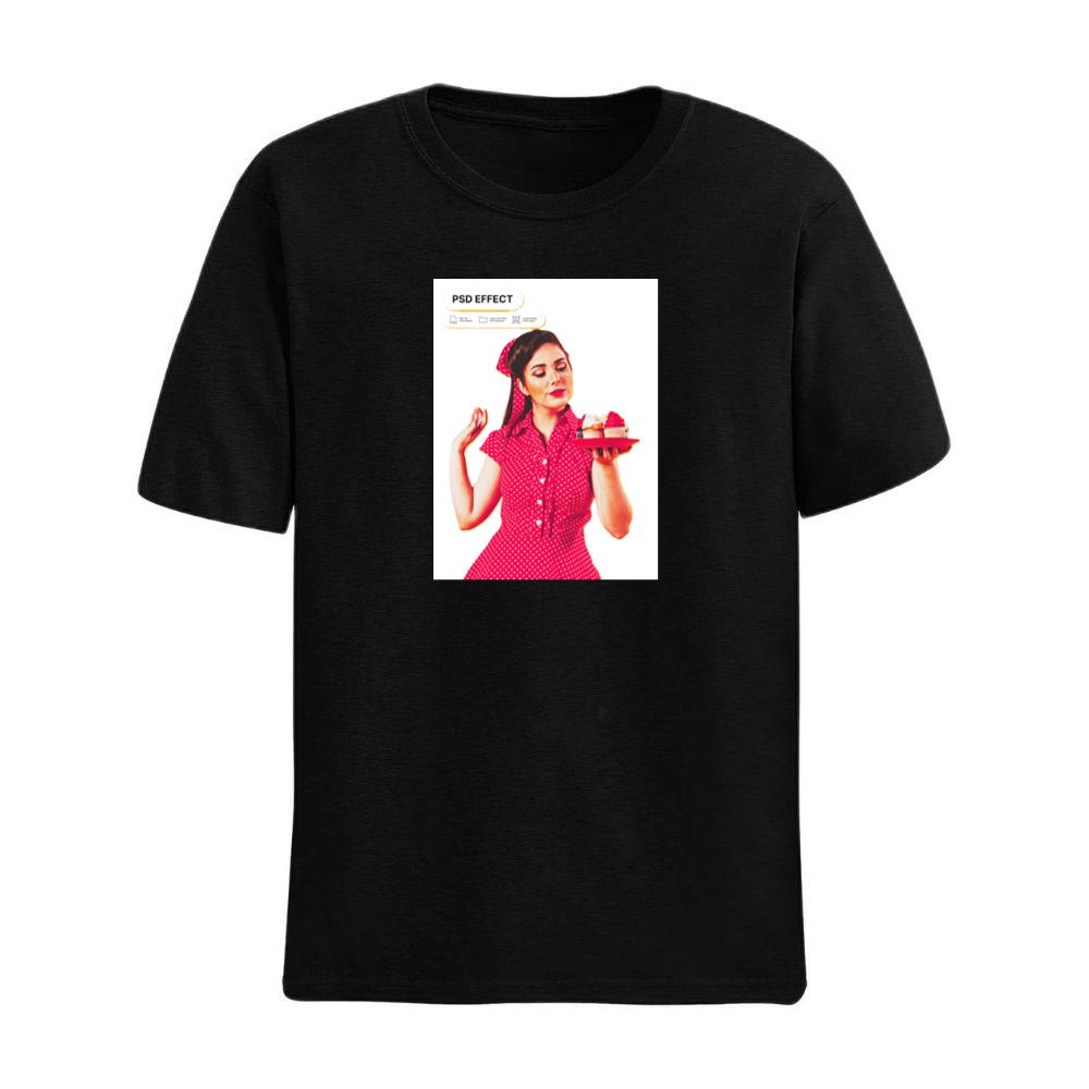 Woman Holding Cupcakes Art T-Shirts