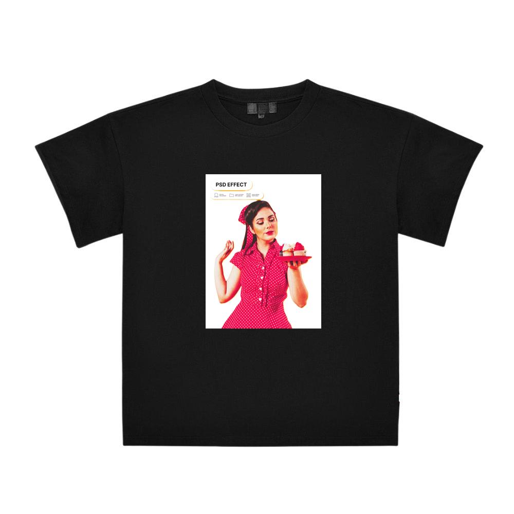 Woman Holding Cupcakes Art T-Shirts